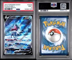 2023 POKEMON SWORD & SHIELD CROWN ZENITH #GG38 FULL ART/SUICUNE V PSA 9 - Image 3