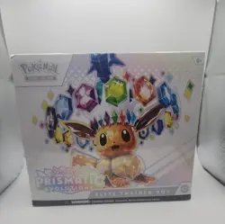 Pokemon Prismatic Evolutions ETB Elite Trainer Sealed. small corner dings. - Image 1
