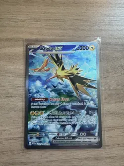 Pokemon TCG Zapdos ex Sv: Scarlet & Violet 151 202/165 Illustration Rare Holo NM - Image 1