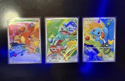 Pokemon TCG First Partner Illustration Collection Series 1 Kanto GEN 1 Starters - Image 1