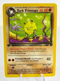 1st Edition Dark Primeape 42/82 - Team Rocket - Uncommon - Pokemon - NM - Image 1