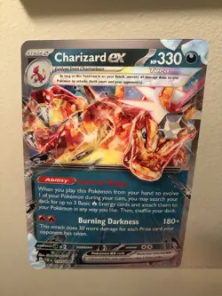 Charizard ex 196 JUMBO Scarlet & Violet Lenticular Oversized Promo Pokemon - Image 1