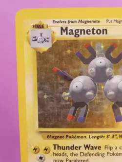 Pokemon TCG Magneton 9/102 Base Set Holo Rare Lightly Played - Image 3
