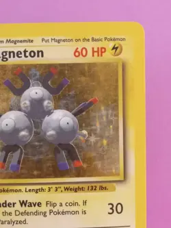 Pokemon TCG Magneton 9/102 Base Set Holo Rare Lightly Played - Image 4