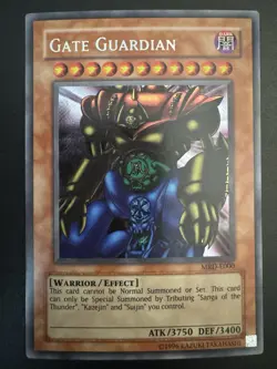 Yu-Gi-Oh! TCG Gate Guardian Metal Raiders MRD-E000 Unlimited Secret Rare - Image 1