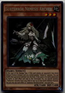 Subterror Nemesis Archer Secret Rare Invasion: Vengeance INOV-EN082 LP - Image 1