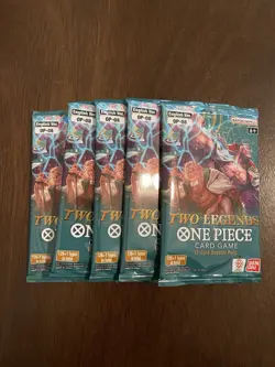 One Piece Two Legends OP-08 Lot Of Five 5 Booster Packs English A - Image 1