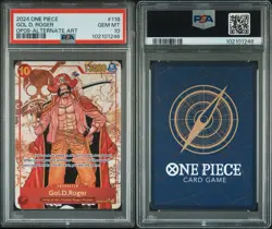 2024 ONE PIECE EMPERORS IN THE NEW WOLRD ALT ART OP09-118 GOL D. ROGER PSA 10 - Image 3