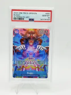 2024 One Piece Op09 Buggy Alternate Art #051 PSA 10 - Image 1