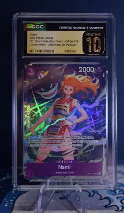 Nami OP09-070 Alt Art CGC Pristine 10 Best Selection Vol.4 One Piece - Image 1