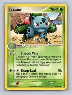 Ivysaur 35/100 Ex Crystal Guardians Pokemon Card 2006 non holo - LP - Image 1