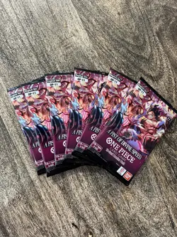 One Piece TCG OP-11 A Fist Of Divine Speed Booster Packs Lot Of 6 From Bandai - Image 1