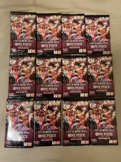 Lot Of 12 One Piece OP11 A Fist Of Divine Speed Booster Packs Bandai Store - Image 1