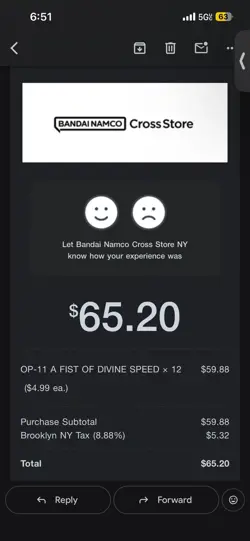 Lot Of 12 One Piece OP11 A Fist Of Divine Speed Booster Packs Bandai Store - Image 2