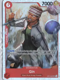 Gin OP15-007 Super Rare Adventure on Kami's Island One Piece Foil Near Mint - Image 1