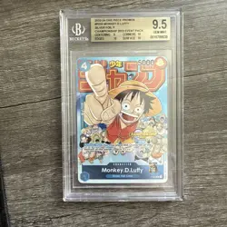2024 ONE PIECE CHAMPIONSHIP 2023 EVENT P-033 MONKEY D. LUFFY BGS 9.5 (PSA 10) - Image 1
