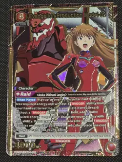 Union Arena Trading Card TCG Evangelion Model-02 Foil UE15BT/EVA-1-081 SR Bandai - Image 1