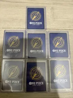 Bandai One Piece Card Game OP04 7 Character Cards Rob Lucci, Trafalgar Law, LOT - Image 2