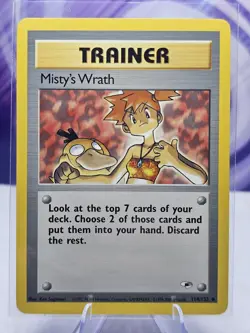 Pokemon Card Gym Heroes Misty's Wrath 114/132 Uncommon - Image 1