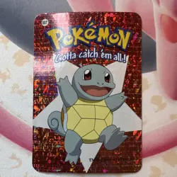 Pokemon Squirtle Holo #007 & Ash Ketchum Non-Sport Trading Card 2000 - Image 1