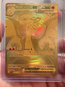 Mega Charizard X EX (Gold Hyper Rare) 130/094 PFL - Pokemon TCG Card NM+ - Image 3