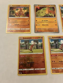 Lot Of 5 Sudowoodo Pokemon Cards - Image 2