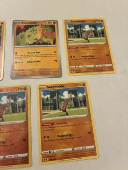 Lot Of 5 Sudowoodo Pokemon Cards - Image 3