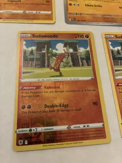 Lot Of 5 Sudowoodo Pokemon Cards - Image 5