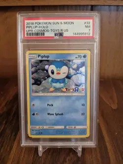 PSA 7 NM - Piplup #32 - Pokemon Card Toys-R-Us Stamped Holo Promo - Image 3