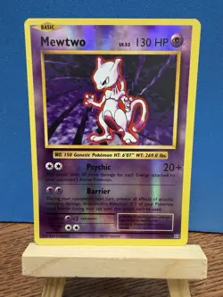 Pokemon TCG Mewtwo 51/108 Evolutions XY Reverse Holo Rare Card - Image 1