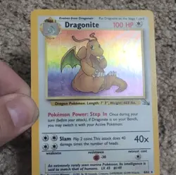 Pokemon TCG Base Set Dragonite Holo Cards 4/62 1999 English Vintage Lot - Image 1