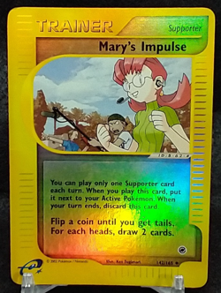 Mary's Impulse 142/165 Expedition Base Set Reverse Holo Pokemon Card #PA3 - Image 1