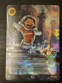 Lilo - Best Explorer Ever - Enchanted Card 238/204 Disney Lorcana Enchanted Nm - Image 1