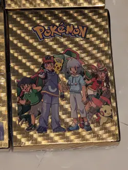 4 New Sealed Pokemon Foil Gold Card Packs 28-cards per pack Fan Art - Image 4