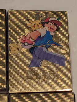 4 New Sealed Pokemon Foil Gold Card Packs 28-cards per pack Fan Art - Image 5