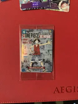 One Piece Monkey D. Luffy US College Basketball Promo Card Rutgers 01/23 - Image 1