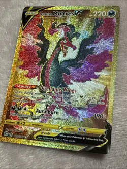 Pokemon TCG Galarian Moltres V Sword & Shield: Brilliant Stars 183/172 Holo... - Image 1