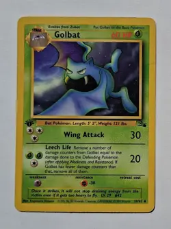 Pokemon - Golbat - Fossil 34/62 1st Edition - Uncommon - HP - Image 1