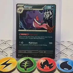 Pokemon TCG Gengar (Cosmos Holo) 057/091 Holo Trick or Trade BOOster 2024 NM - Image 1