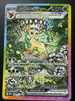 Pokemon Leafeon EX Tera Holo Stage 1 Grass Card 144/131 HP 270 - Image 1