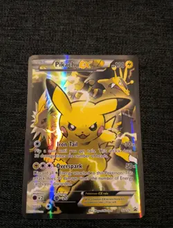 Pokemon TCG Pikachu EX XY124 Promo 2016 Light/Moderately Played, English - Image 1