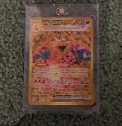 Charizard ex Gold Secret Rare 228/197 Full Art Holo SV03 Obsidian Flames Pokemon - Image 1