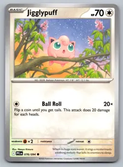 Pokemon TCG ME02: Phantasmal Flames Jigglypuff 076/094 - Image 1