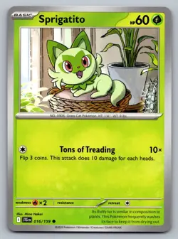 Pokemon TCG SV09: Journey Together Sprigatito 016/159 - Image 1