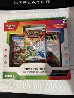 Pokemon First Partner Illustration Collection Series 1 Box Promo Booster - Image 1