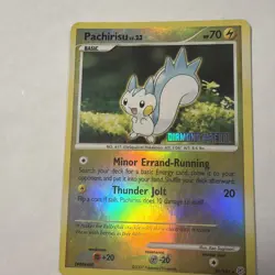 Pokemon 2007 Pachirisu Diamond & Pearl 35/130 Reverse Stamp - Image 1
