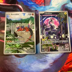 Pokemon TCG Miraidon 13 & Koraidon 14 SVP Scarlet & Violet Black Star Promo - Image 1