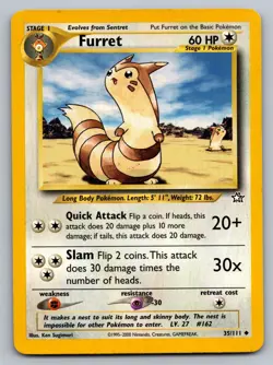 FURRET 35/111 UNCOMMON NEO GENESIS POKEMON DMG - Image 1