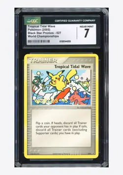 Pokemon CGC 7 Tropical Tidal Wave Promo 2005 027 World Championship English - Image 1