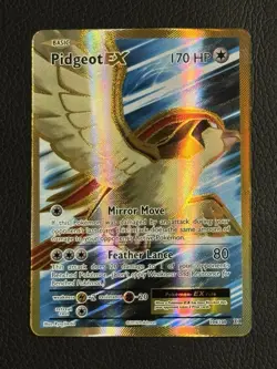Pokemon Pidgeot EX Full Art Ultra Rare Holo 104/108 Evolutions 170 HP Basic - Image 1